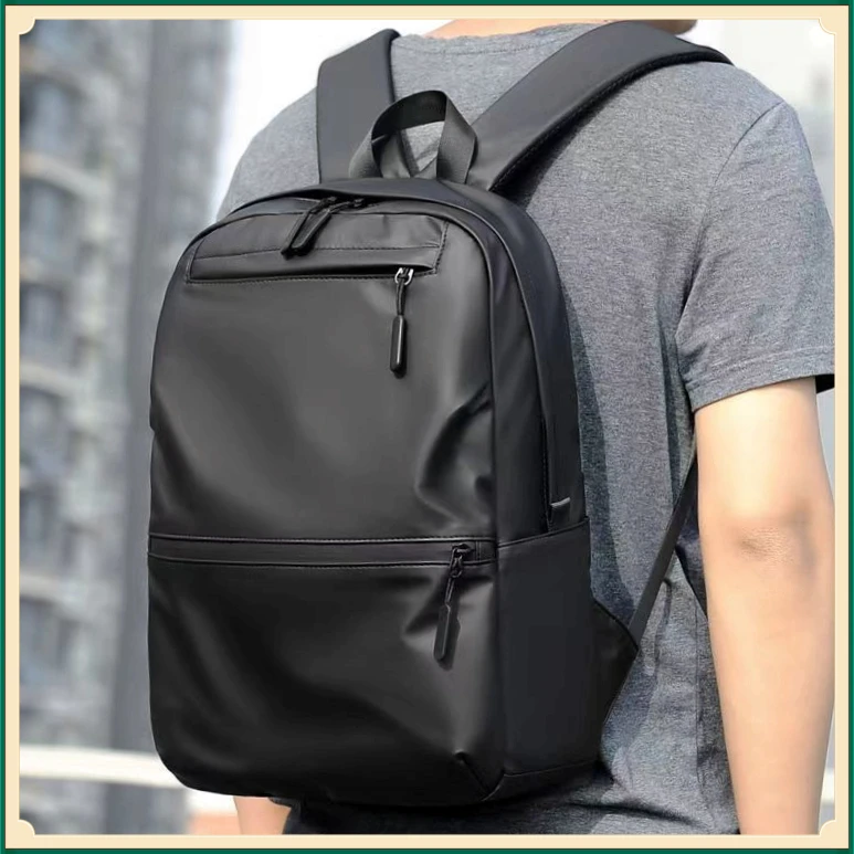 新款防水双肩包男士大容量双肩背包男高中大学生书包旅行电【燕学】