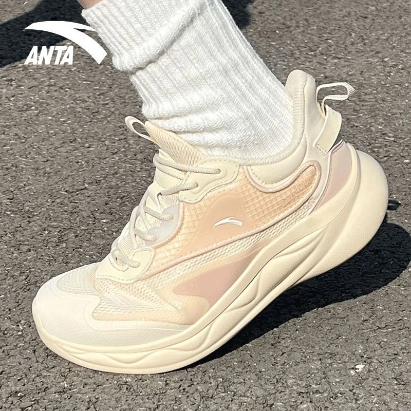 安踏绵绵弹2跳绳鞋女25冬季新款胶弹科技软底轻便缓震跑步运动鞋