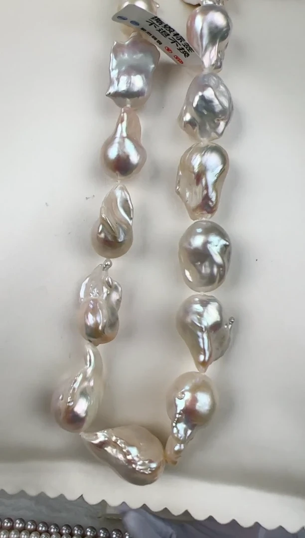 【闪购商品】淡水珍珠颈饰银S925镶嵌大巴