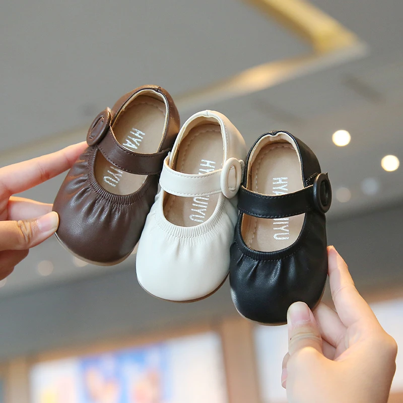 春秋季女宝宝鞋子1一2岁小童公主单鞋婴儿皮鞋防滑软底女童学步鞋