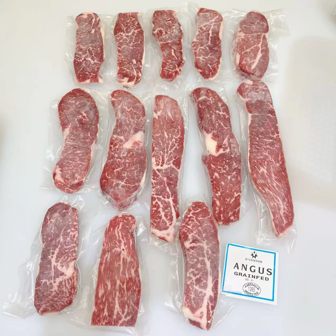 原切牛排澳洲安格斯牛谷饲M3+三角肉4斤瘦嫩口粮款 健身儿童牛排