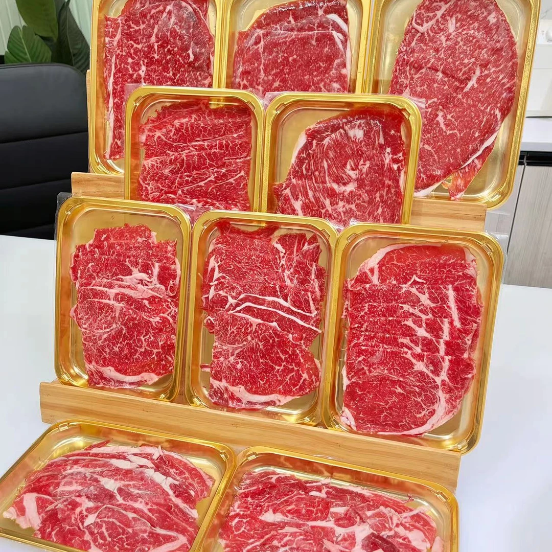 金碧辉煌的套餐 烤肉 炒菜 煎炒都行 和牛+安格斯牛组合 10盒