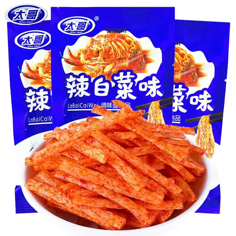 太哥素食辣白菜辣条童年儿时鲜辣美味素食调味面制品装辣味嚼劲
