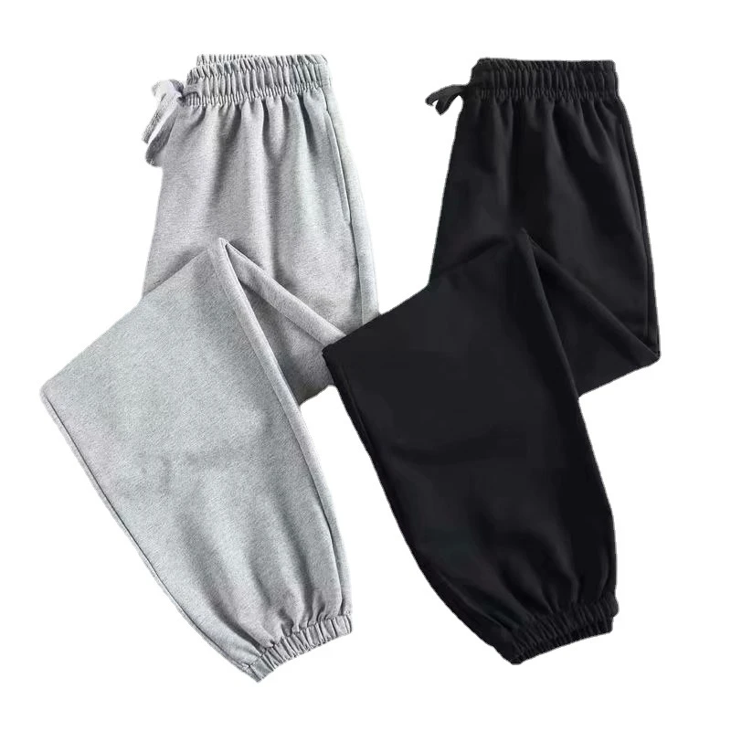 男士裤子春夏季潮流百搭休闲纯色新款运动裤宽松束脚卫裤男干活裤