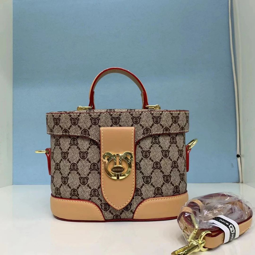 DICK BEAR/迪克熊9203新款时尚手提斜挎盒子包