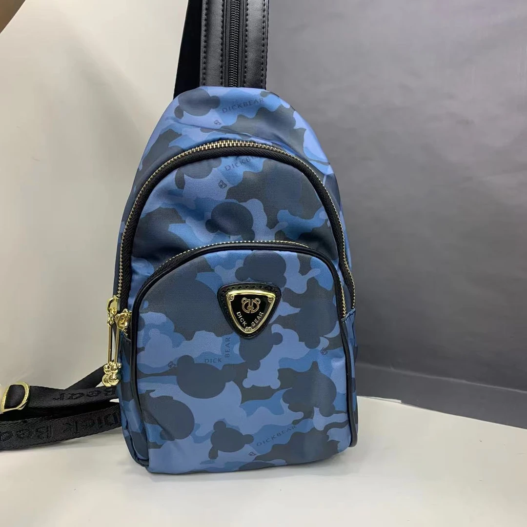 DICK BEAR/迪克熊9213新款防水布料胸前双肩单肩多功能包