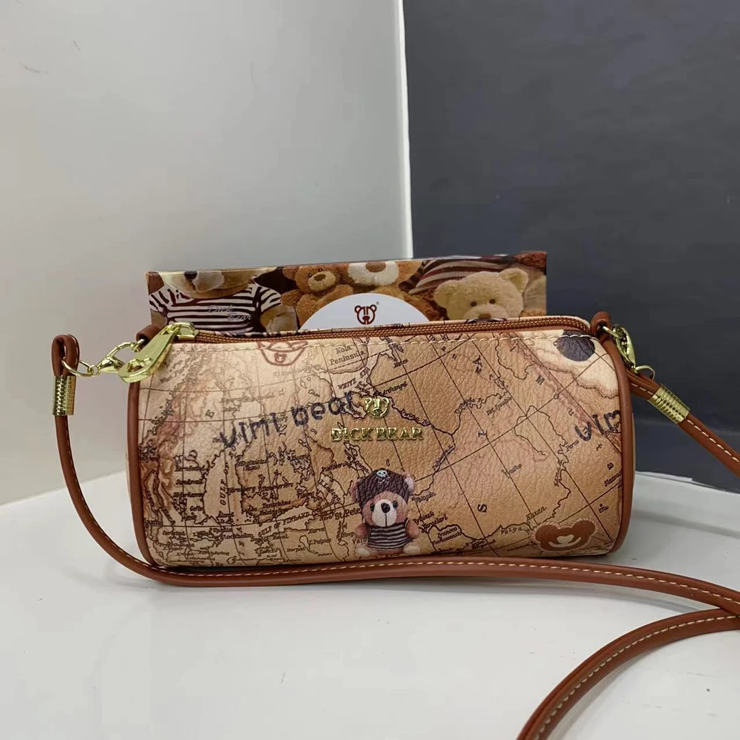 DICK BEAR/迪克熊9088新款时尚小号竹筒包女士潮流小包包