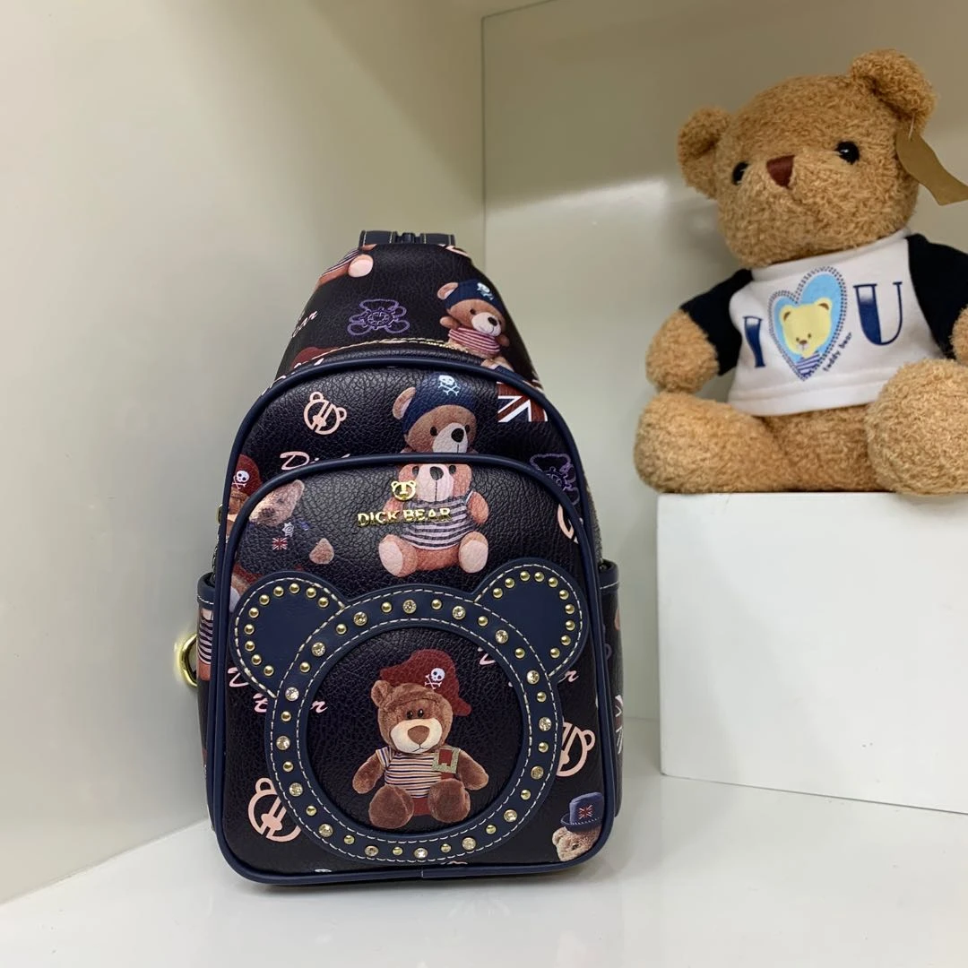 DICK BEAR/迪克熊9036新款时尚胸前双肩单肩多功能包