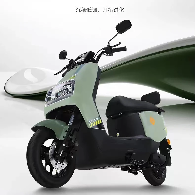 格林豪泰电动车N5长续航大功率电动车电摩电驴遥控器碟刹家用外卖