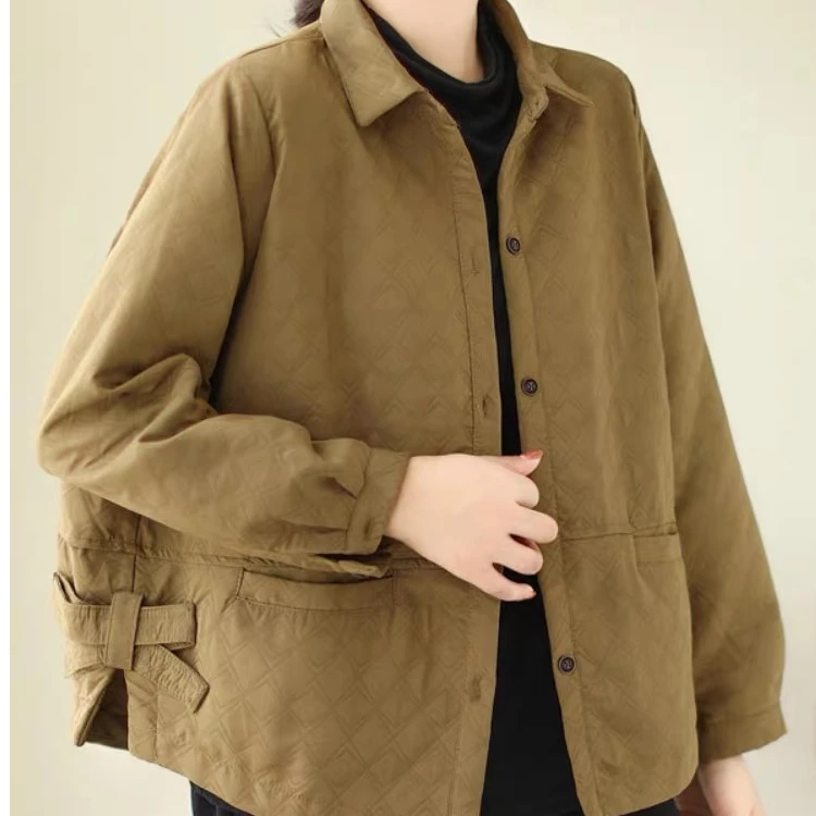 秋季新款中年妈妈外套爆款休闲洋气大码春秋夹克开衫