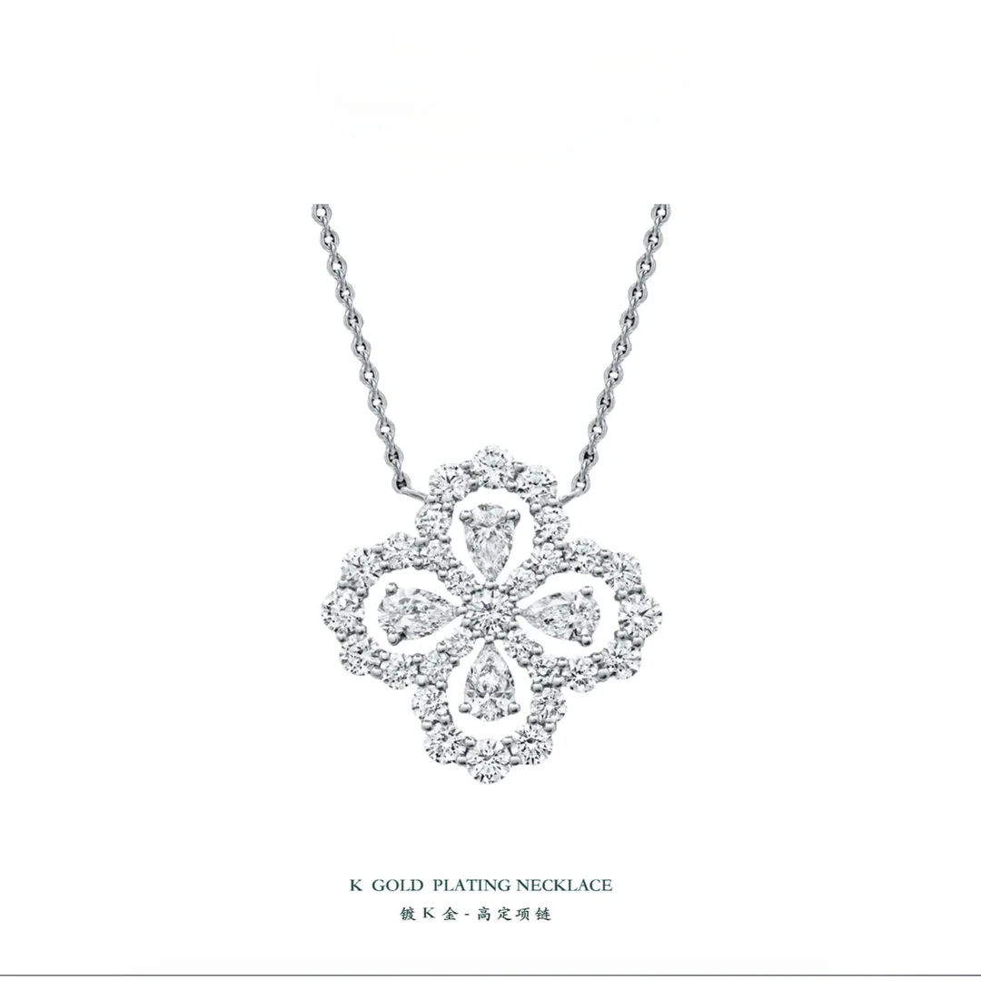 《莫MO》围巾 loop4叶草轻奢百搭简约k金围巾 HW09