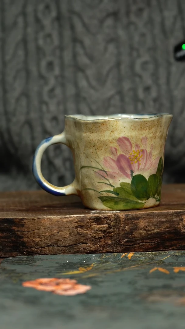 【闪购商品】杯釉下彩手工手绘同款陶器