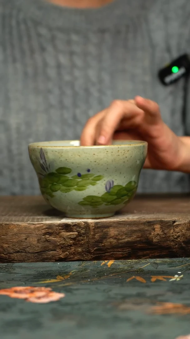 【闪购商品】杯釉下彩手工手绘同款陶器