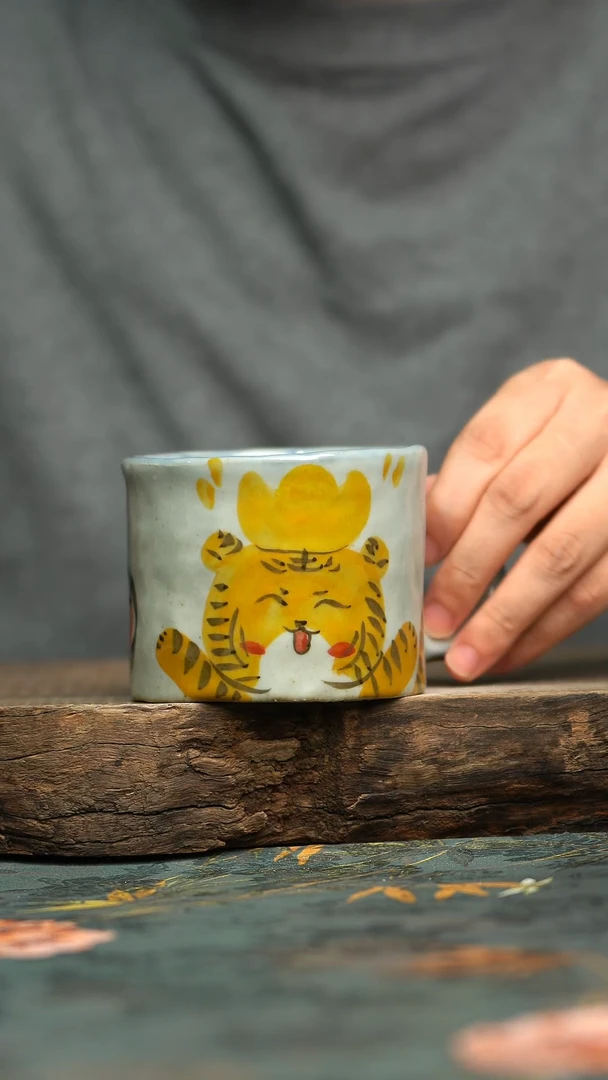 【闪购商品】杯釉下彩手工手工同款陶器