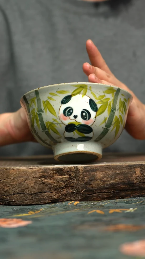 【闪购商品】杯釉下彩手工手绘同款陶器