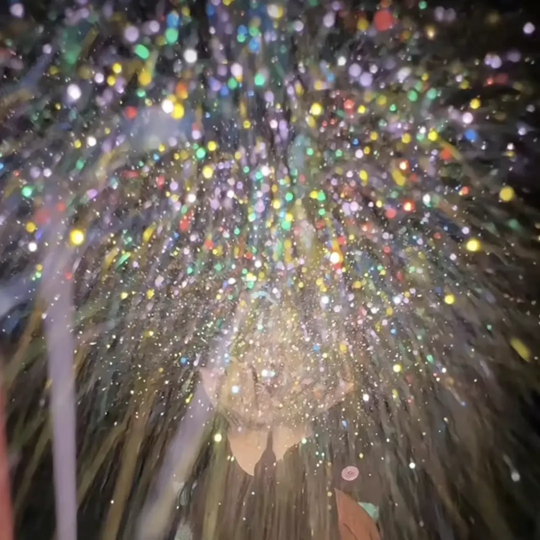 【爱宝】圣诞氛围感拍照神器cdd银粉仿雪景烟花糖果闪粉冬季L829