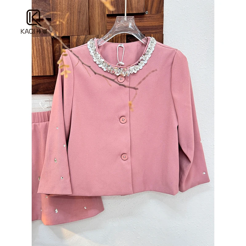 【裃琪原创】女童秋冬季新款气质洋气女孩宝宝时尚小香风外套91275