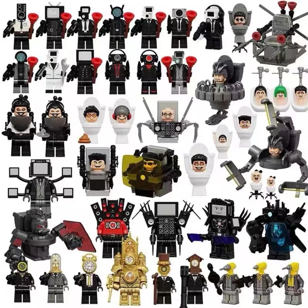 兼容乐高马桶人vs监控人泰坦电视人马桶积木人全套拼装手办玩具