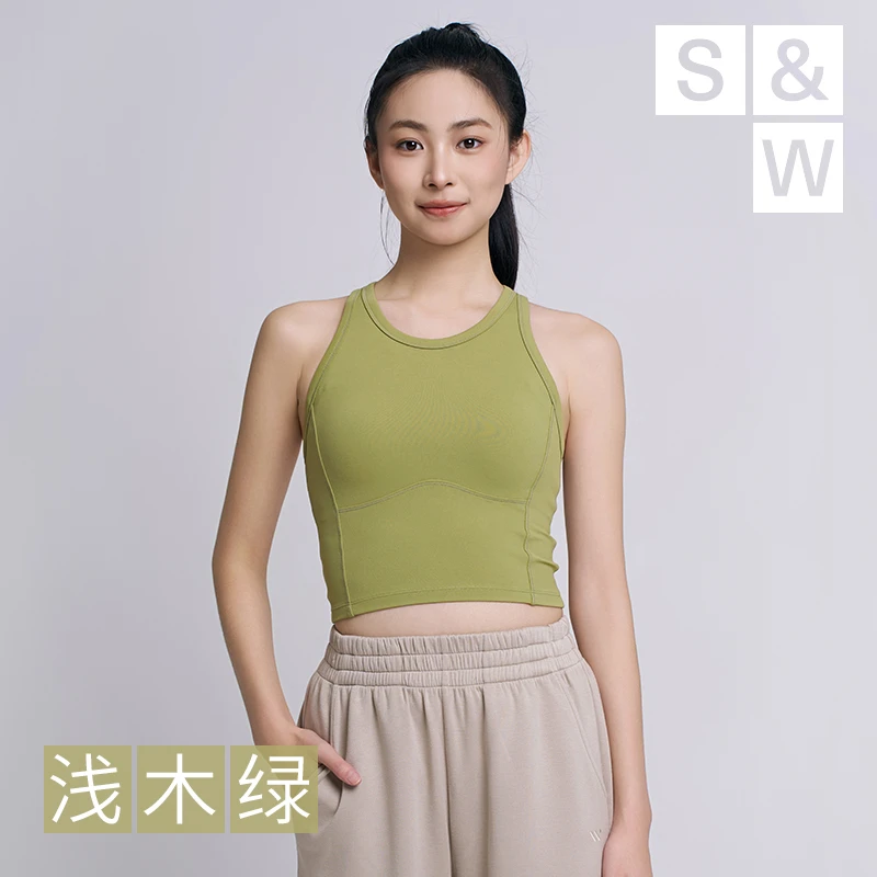 【杰熙】SW速惟 春季新款运动瑜伽跑步高弹紧身透气外穿背心