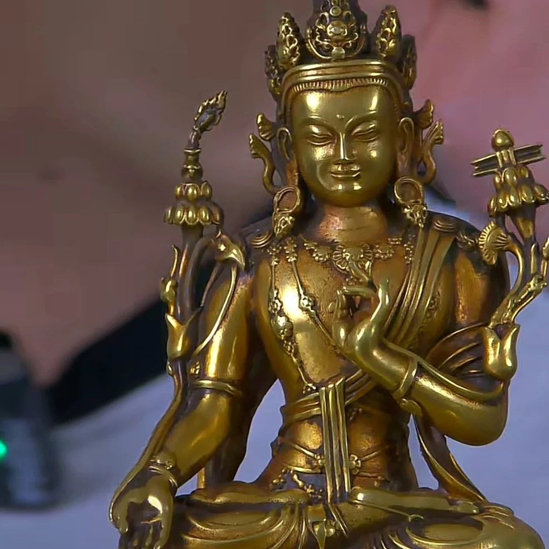 文玩绿度母像摆件链接