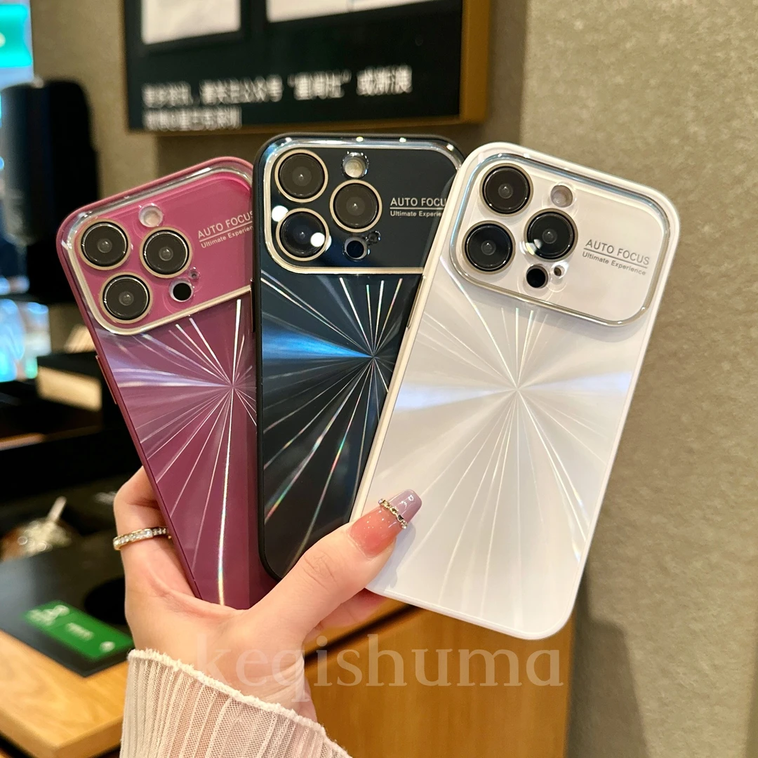 炫彩cd极光大视窗护镜适用苹果14promax手机壳iPhone13/14/13pro