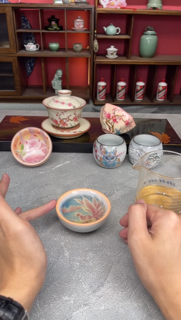 【闪购商品】陶瓷@@九尾杏黄