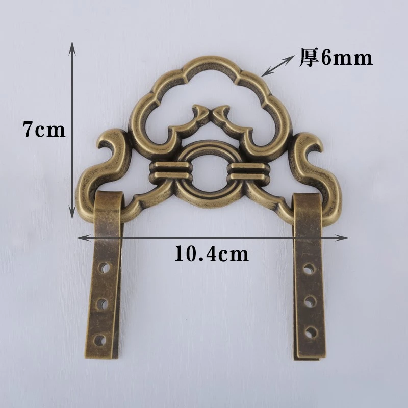 牌匾托挂匾纯铜画托中式实木牌匾画框挂画钩托架挂墙挂钩装饰配件