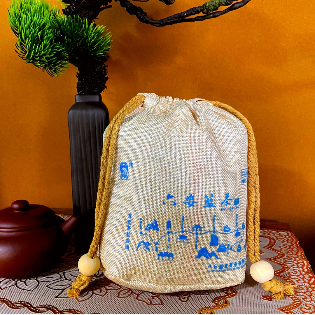 六安篮茶安徽金寨老黑茶红丝带香醇浓郁