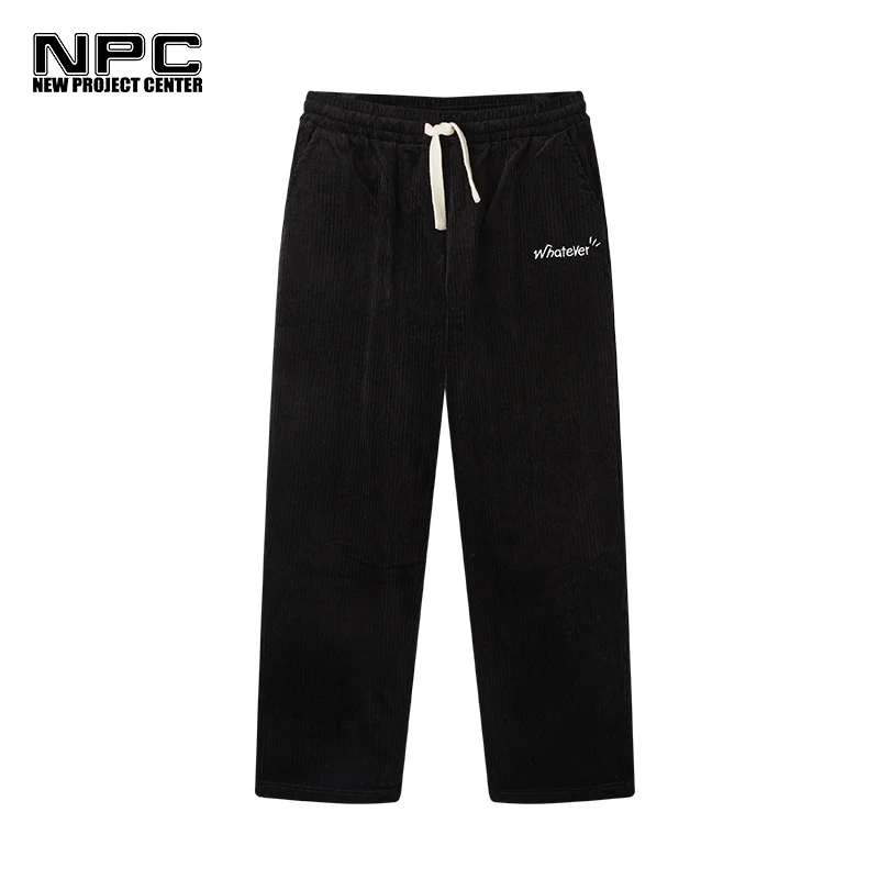 NPC潮牌李晨nic同款薄款灯芯绒潮流百搭休闲裤男女同款NP21TR21