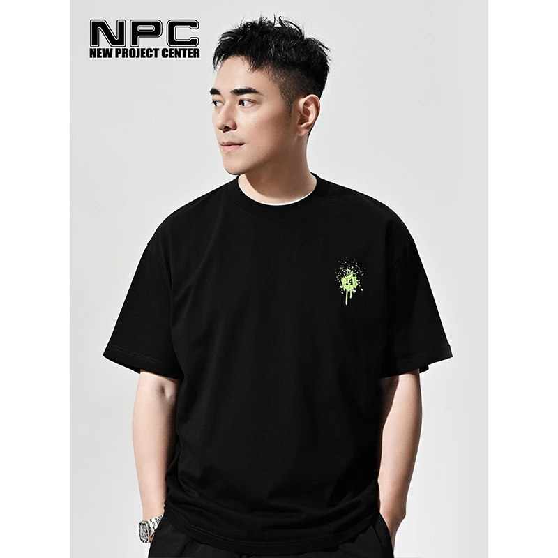 NPC潮牌14周年限定T恤主题logo印花圆领纯棉短袖情侣夏季NP36TE48