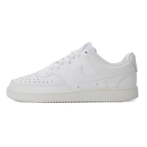 Nike/耐克COURT VISION LOW女子纯白低帮休闲运动板鞋 CD5434-100