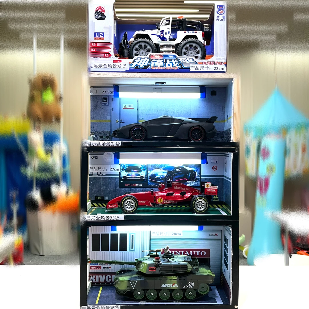 【到手4辆】坦克+F1赛车+兰博基尼+越野警车款式随机（电商盒装）培