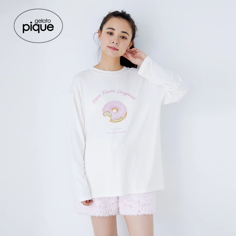 gelato pique24秋冬新品女睡衣甜甜圈长袖套头衫居家PWCT245299