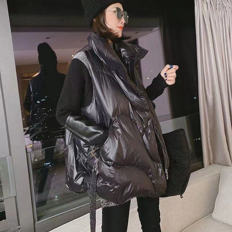 季清仓品牌专柜撤柜折扣女装秋冬外套轻薄时尚宽松羽绒马夹欧货YC