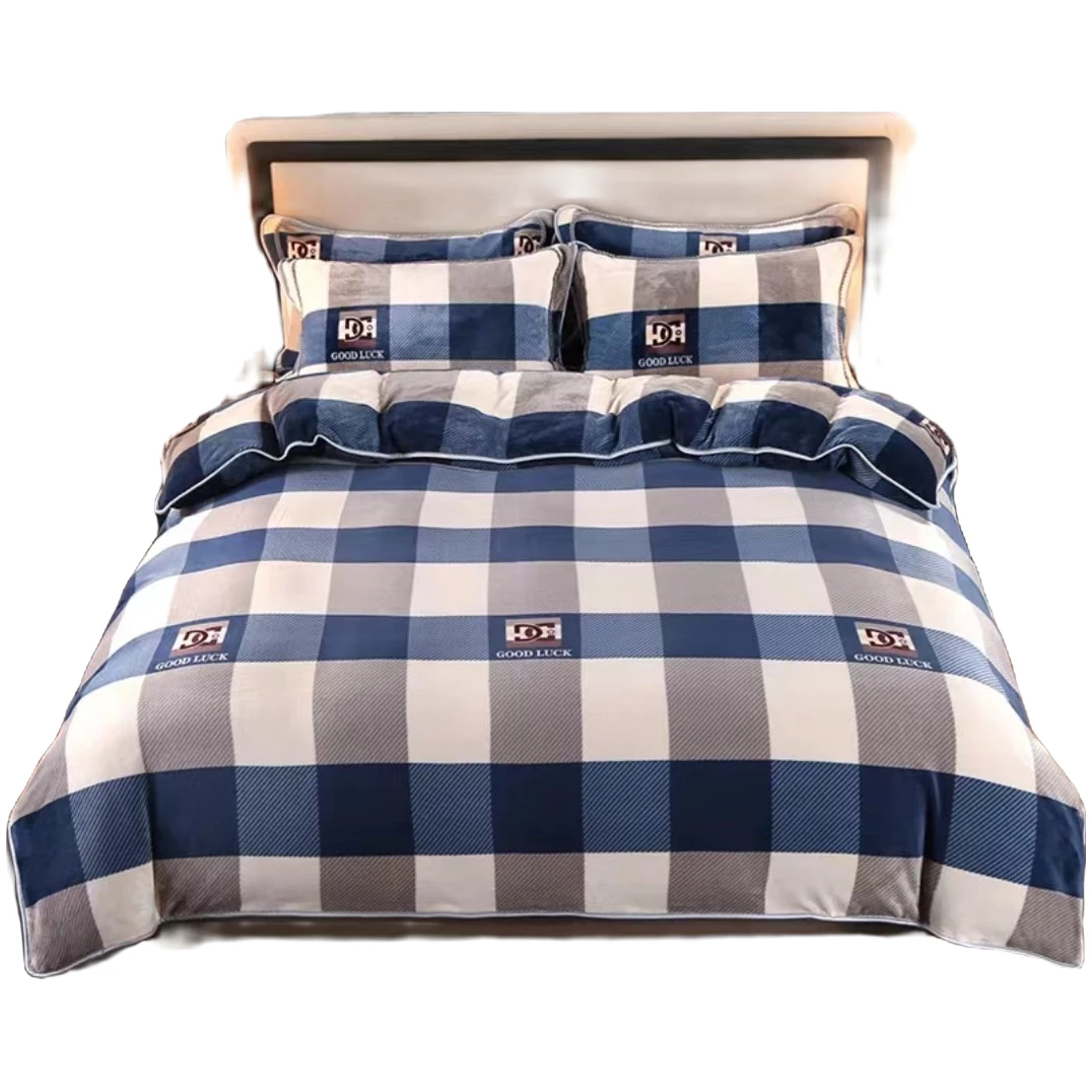 瑕疵蹭脏1米5加绒加厚保暖被套单人学生宿舍牛奶绒单件被罩