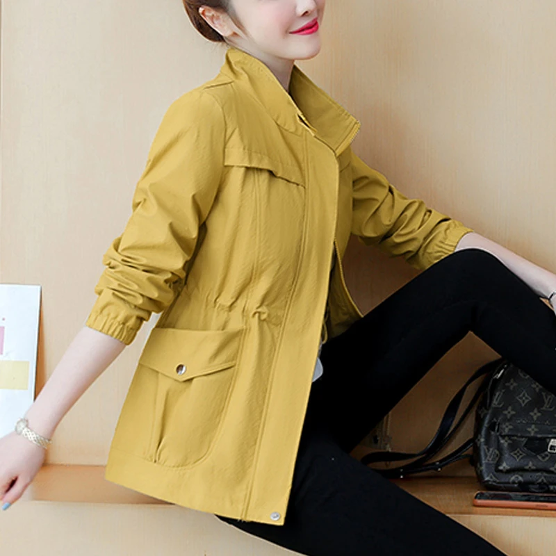 短款杭州意法风衣外套女春秋休闲洋气妈妈大码秋装高端大气上档次