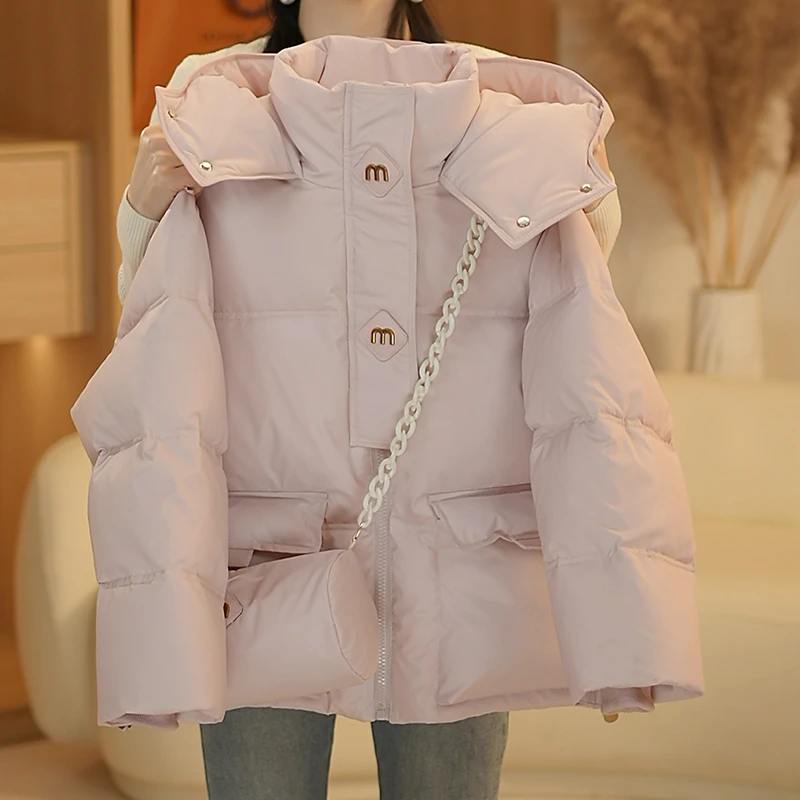 女童免洗加厚棉服2024冬装新款洋气儿童保暖时尚棉衣MF-20248