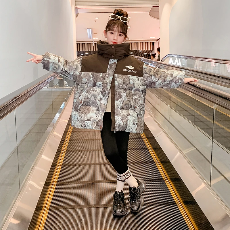 女童棉衣冬装洋气2023新款儿童冬季棉服加厚外套MF-6247