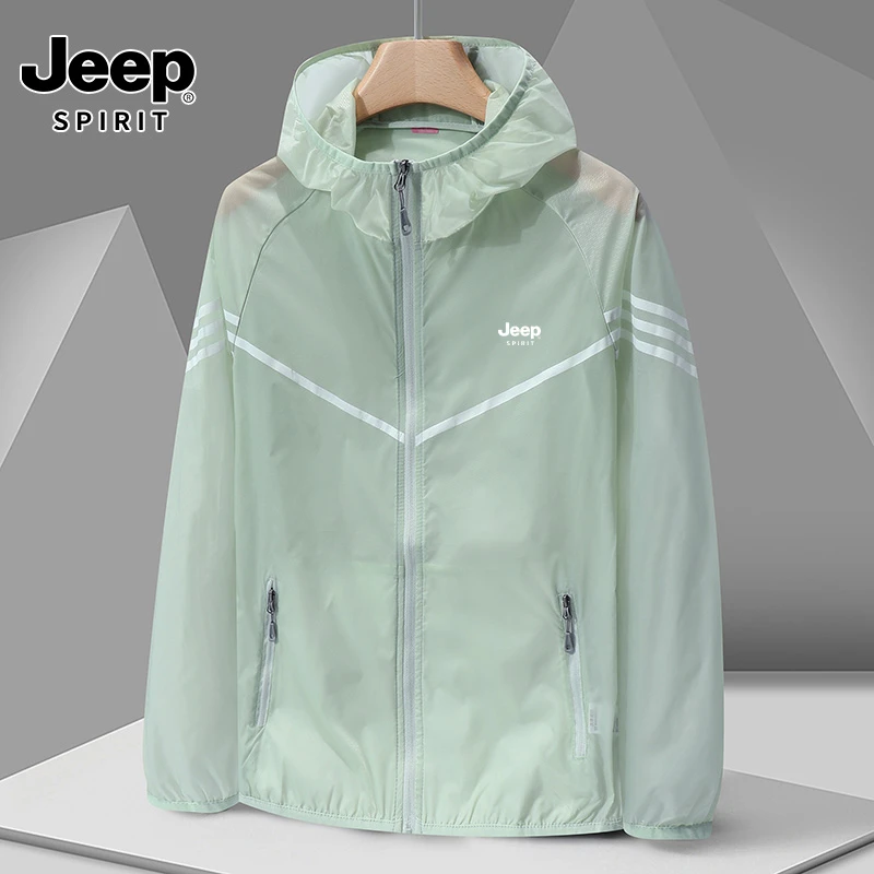 JEEPSPIRIT吉普夏季防晒衣服男防紫外线女皮肤衣衫薄款情侣外套