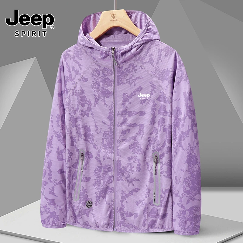 JEEPSPIRIT吉普情侣夏季防晒衣服男防紫外线皮肤衣衫休闲薄款外套