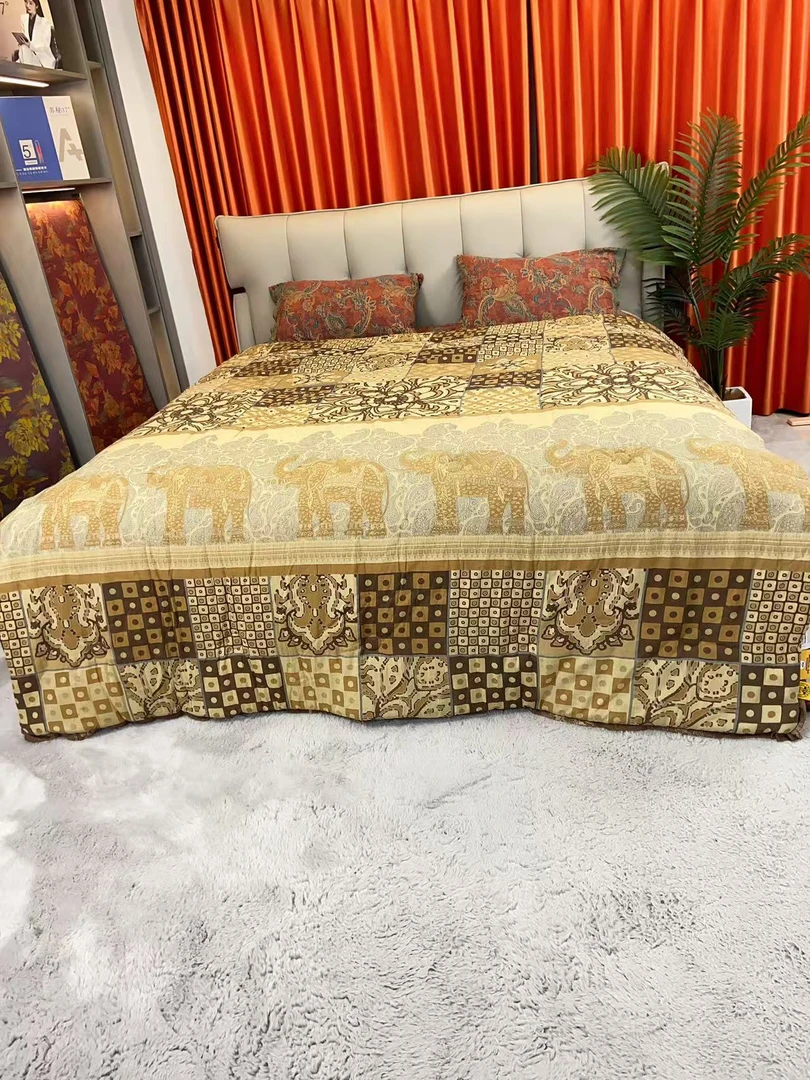 JFAN（吉象如意）200cm*230cm 高端双层纱纯棉柔软保暖可机洗秋冬被