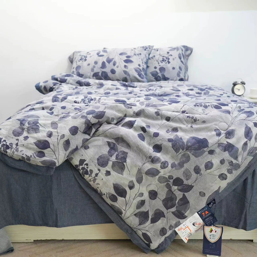 JFAN【青花瓷四件套】纯棉被罩2.0M*2.3M床单2.4M*2.5M枕套48*74