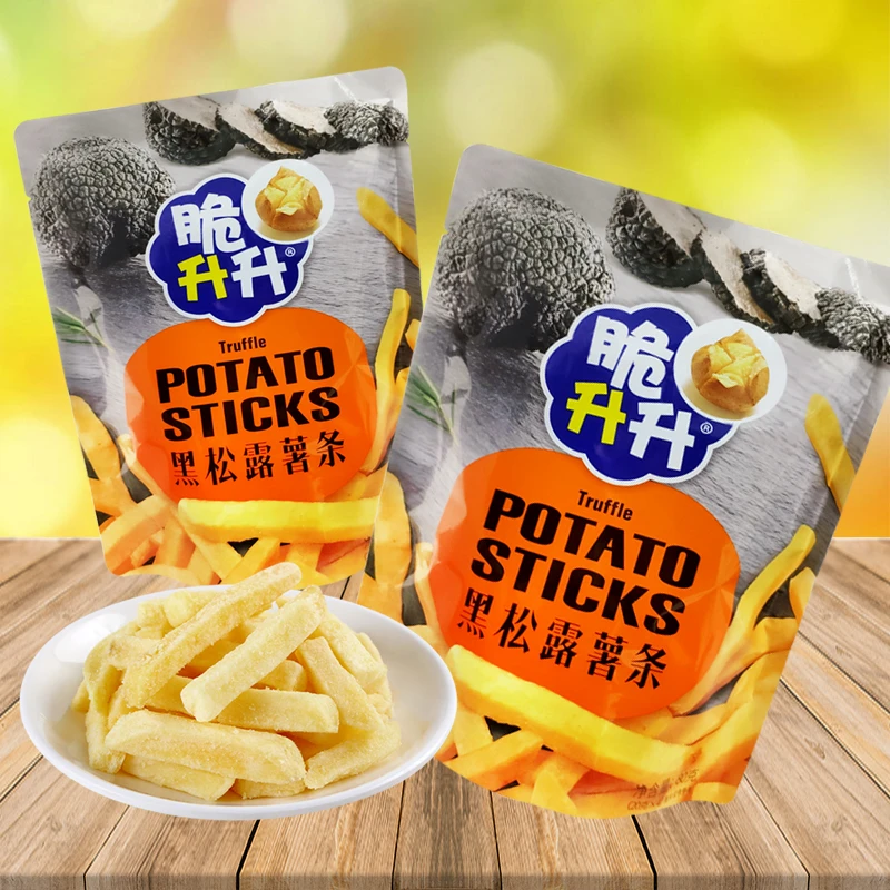 脆升升香脆薯条80g袋装原切土豆黑松露口味休闲零食脆脆酥脆酥香