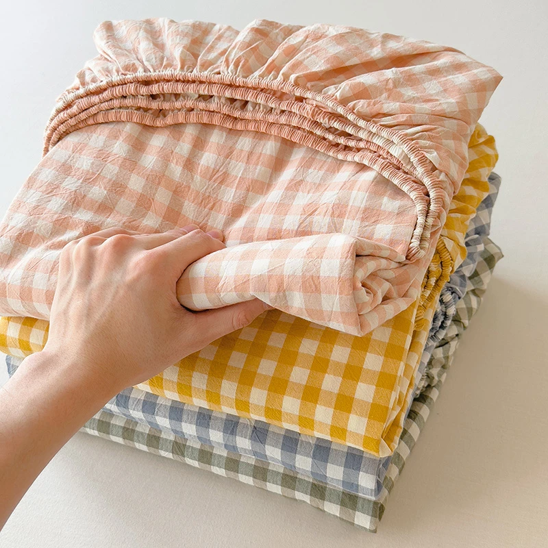 纯棉床单单件水洗棉全棉床笠100学生宿舍单人粗布床上三件套被单3