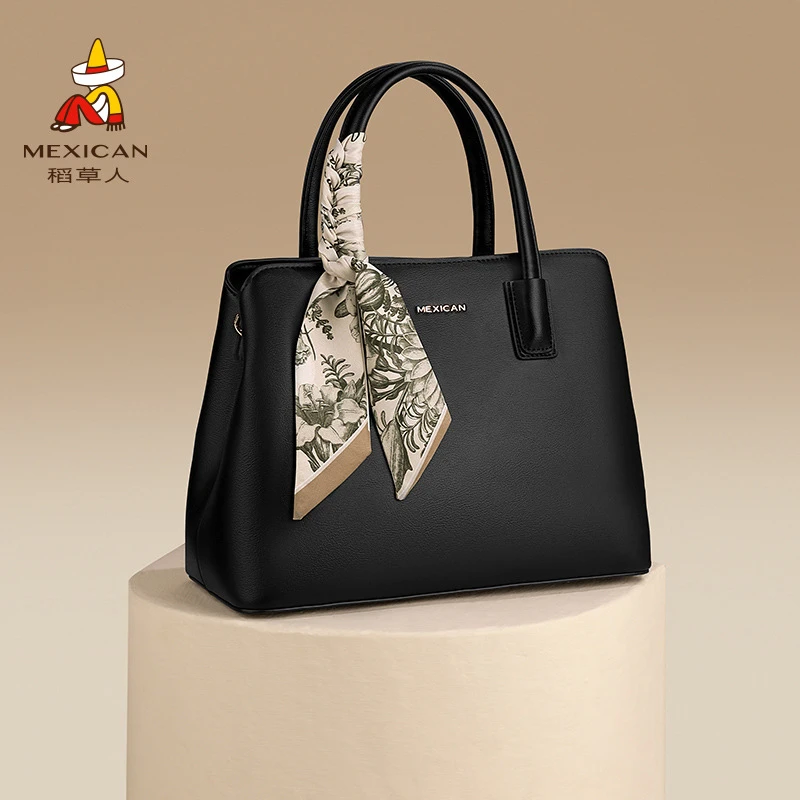 稻草人七夕礼物女士包包手提包大容量时尚中年妈妈斜挎包品牌女包