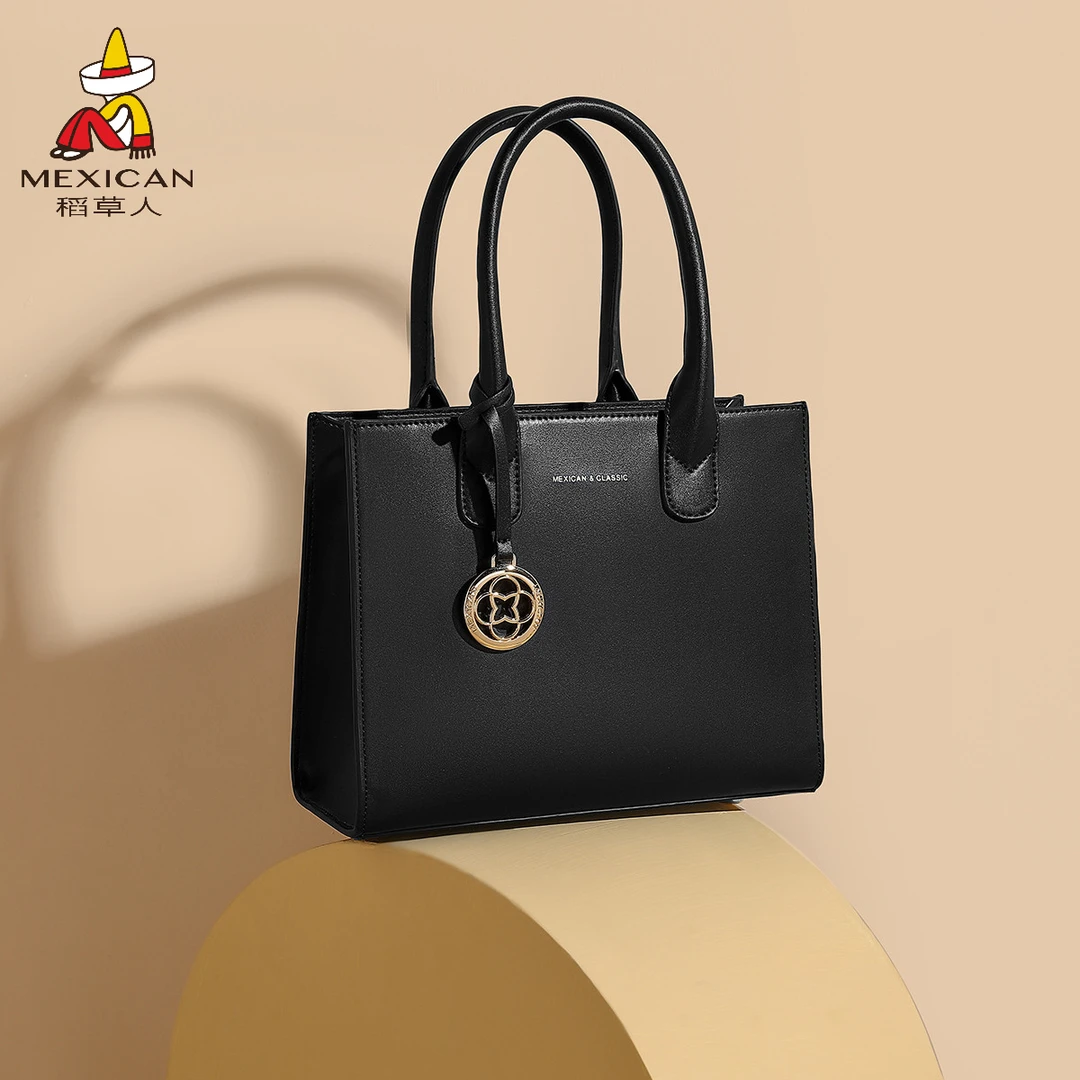 稻草人包包女2025爆款真皮妈妈包手提包女单肩斜挎包女包老婆礼物