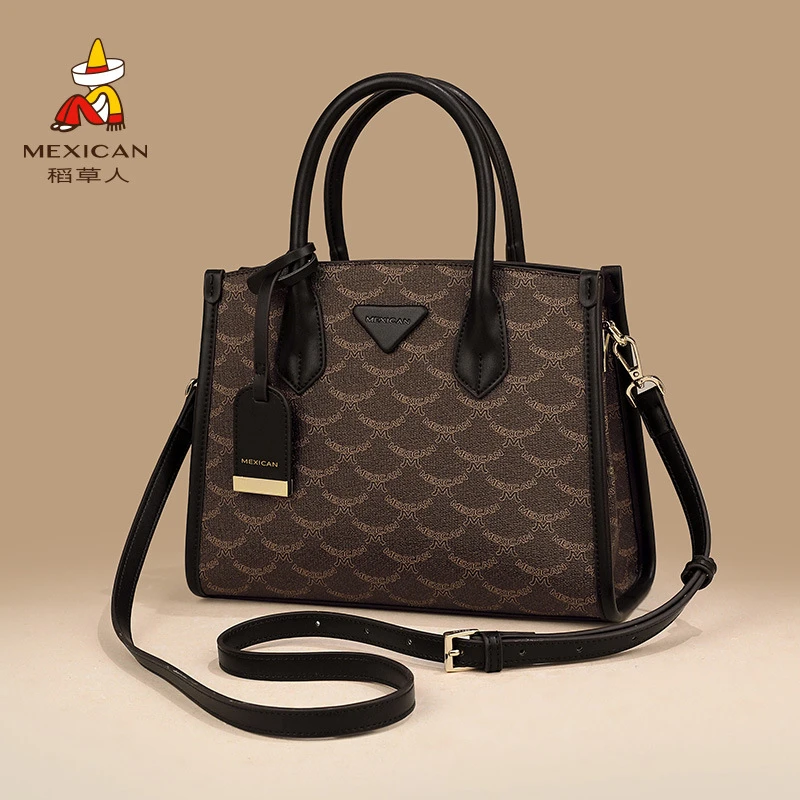 稻草人包包女新款秋冬手提包妈妈包时尚百搭通勤大容量斜挎包女包