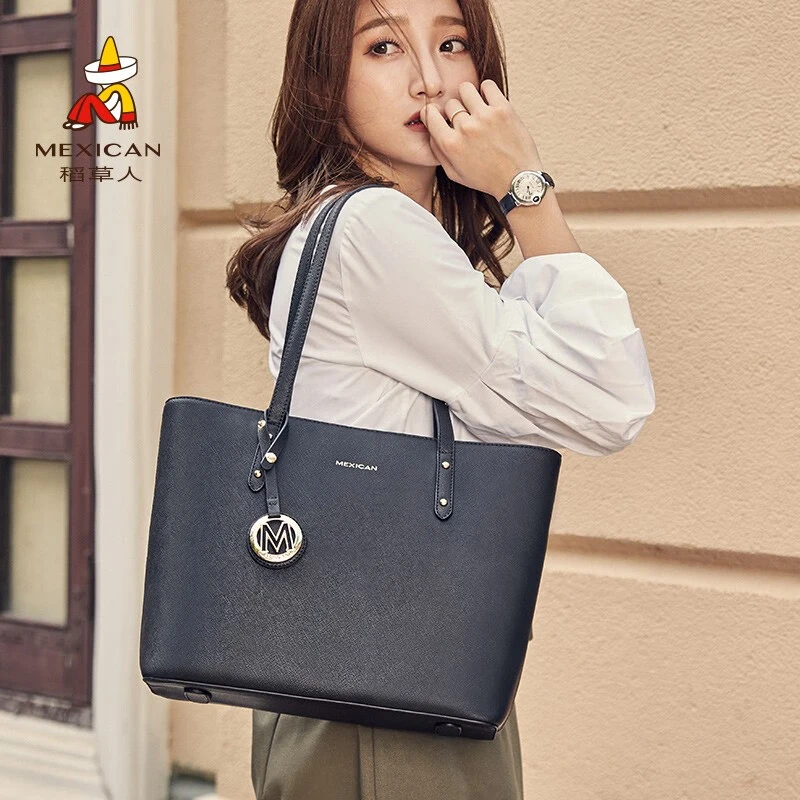 稻草人手提包女包手提包新款单肩包韩版潮流时尚包包大容量托特包