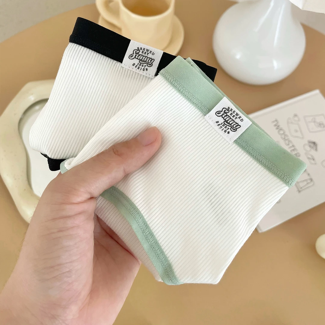 莫代尔内裤透气抑菌底档少女可爱中腰舒适三角裤简约夏季女士ins