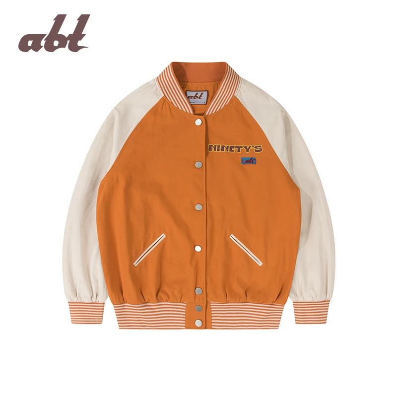 abt 张天爱邢菲同款复古插肩棒球服 abt2023005